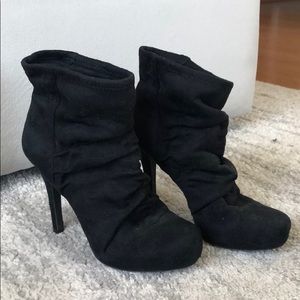 Black Heeled Ankle Booties